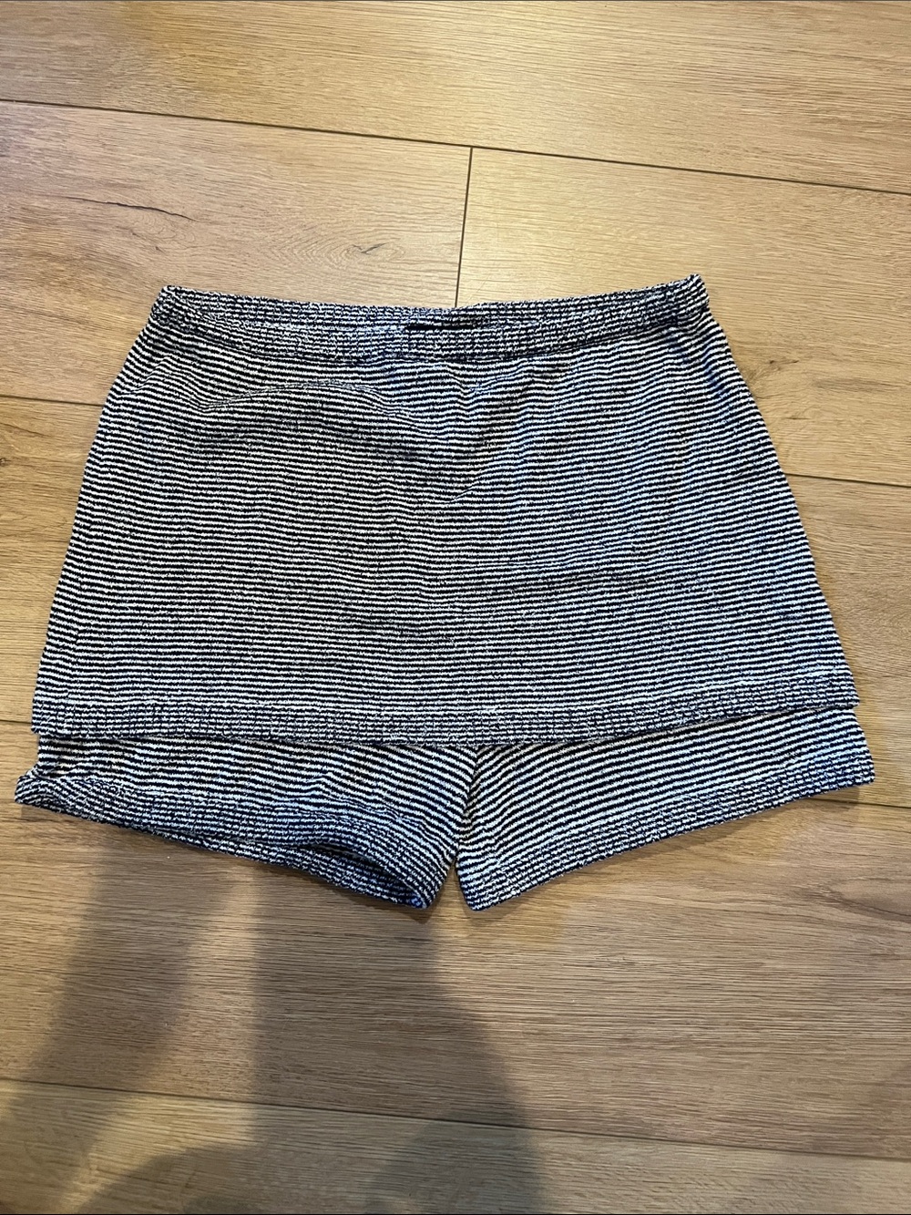 The Bar Navy & White Striped Skort Shorts